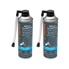 TRUPER - Sellador de llantas inflador 450 ML12 OZ, 2 UNIDADES