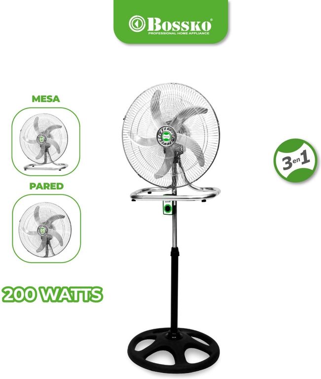 Ventilador de 5 Aspas 3 en 1 de 18" BK-8219VI