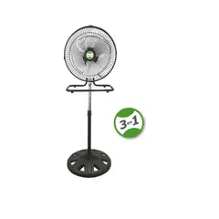 BOSSKO - Ventilador Pequeño 3 en 1 de 12" BK-8312VP/NG Negro