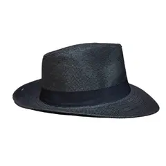 KAST PE - Sombrero Fedora Hombre Trilby Ala Ancha - Negro