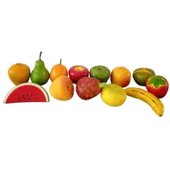 START FG - Frutas artificiales decorativas 12 Unidades