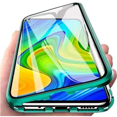 GENERICO - Bumper Protector Case con Cristal Templado Xiaomi Redmi Note 9 Carcasa