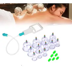 GENERICO - Ventosas chinas Para Vacumterapia 12pcs copas de succion