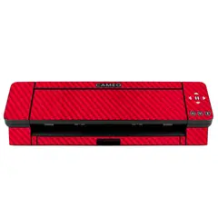 GENERICO - Skin adhesivo Fibra carbono rojo silhouette cameo 4