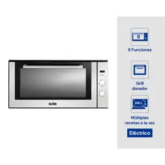 SOLE - Horno empotrable eléctrico SOLHO011 105 litros