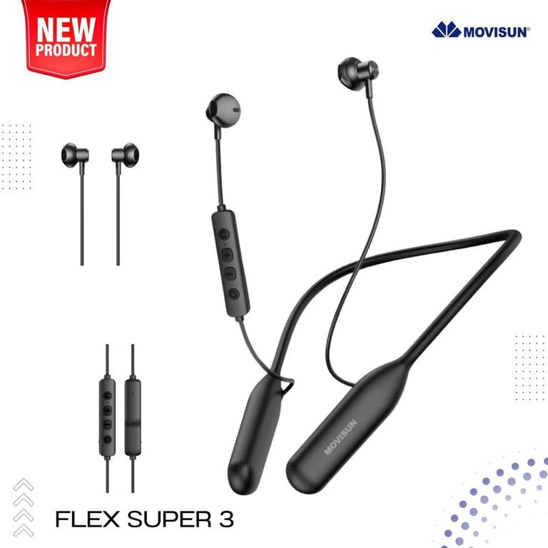 Audifonos Inalambrico Depotivos Cuellera Flex Super 3 100 Horas
