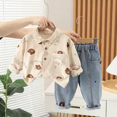 GENERICO - ROPA PARA NIÑO ELEGANTE DE OSITO  (CAMISA Y PANTALON )