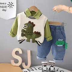 GENERICO - ROPA DE NIÑO SAFARI 3 PIEZAS - (CHALECO,CAMISA,PANTALON )