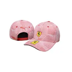 GENERICO - Gorra Ferrari Formula 1 Original Nueva Lecrerc Italia Rojo