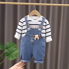 GENERICO - JUMPER ROPA DE NIÑO DE TEMATICA DE PERRITOS DE 2 PIEZAS