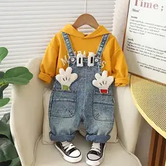 GENERICO - ROPA CONJUNTOS DE NIÑO DETALLE DE MANITOS - OVEROLL Y POLERA