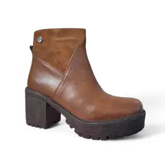 GENERICO - Botin Mujer Yomar Taco 7 Plataforma 3 Gamuza Superior 051L-55