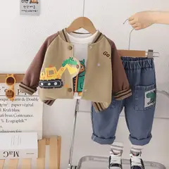 GENERICO - ROPA CONJUNTO DE NIÑO BEBE DE CARRITOS DE 3 PIEZAS