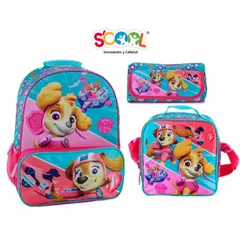 SCOOL - MOCHILA SET RANGER A4 3D PAW PATROL NIÑA