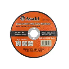 ASAKI - Disco de Corte Inox 6″ 150x1 6mm