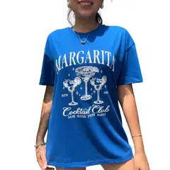 ENGELL - Polo Oversize Margarita Azul