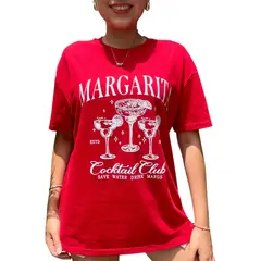 ENGELL - Polo Oversize Margarita Rojo
