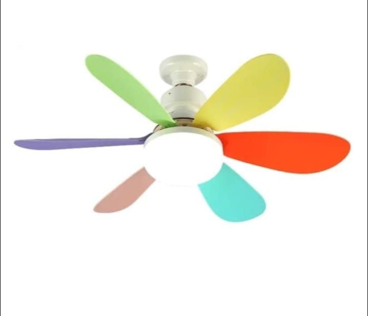 FOCO VENTILADOR DE TECHO COLORFULL 2 en 1