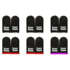 GENERICO - DEDALES GAMER FIBRA DE PLATA POWERMANO 6PACK
