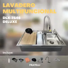 FRATELLI - Lavadero Multifuncional Satinado DLX-7546 DELUXE