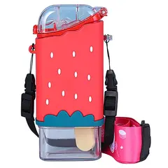 GENERICO - Botella Antiderrame Tomatodo Modelo Helado Fresa 380ml