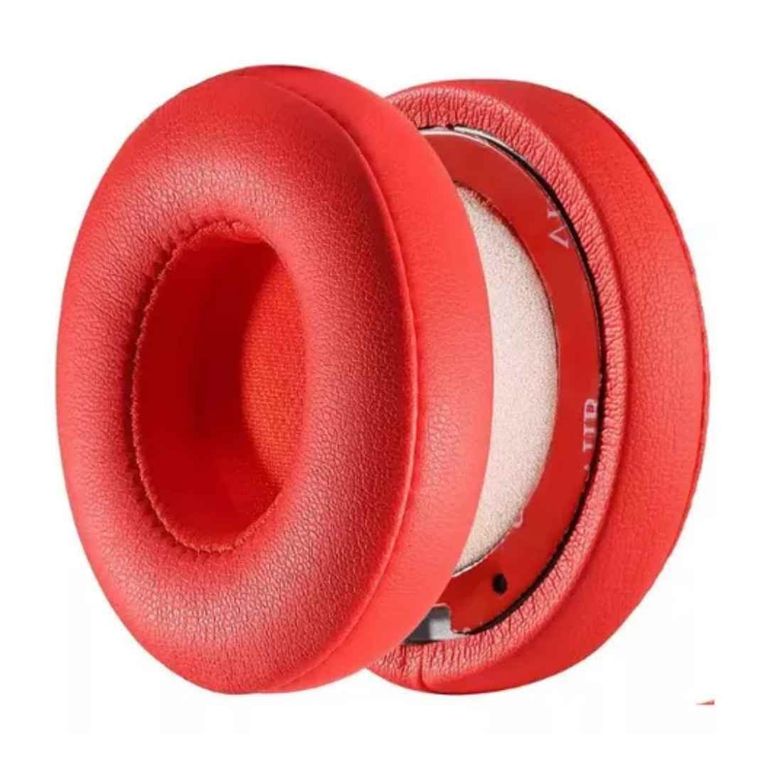 Almohadillas compatibles con Beats Solo 2 - 3 color Rojo