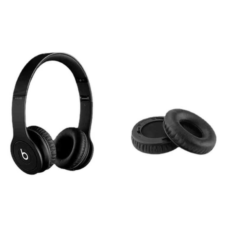 Almohadillas Para Audífonos Beats Solo Hd color negro