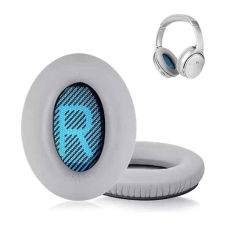 Almohadillas para audifonos Bose QC45 Qc35 Qc25 Qc15 Ae2 gris