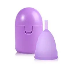 GENERICO - Copa Menstrual de Silicona con Estuche Rígido Talla L