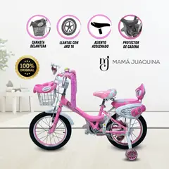 VELOX - Bicicleta Para Niña Aro 16 «HI LIRY» Pink