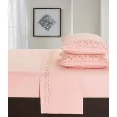 VENEZIA - Set de Sabanas de 2 pz de 4 Piezas 100% Algodón