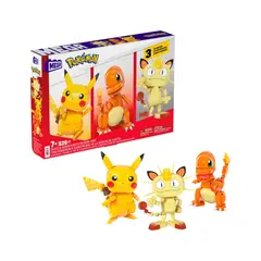 POKEMON - Mega Pikachu Charmander Meowth 529 Piezas