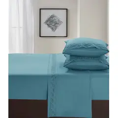 VENEZIA - Set de Sabanas de QUEEN de 4 Piezas 100% Algodón