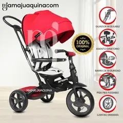 KIDS - Triciclo Guiador Plegable «QUILL PRIME» Red