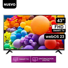 LG - Televisor 43 pulg. FHD Smart TV AI 43LR6000PSA Modelo 2024