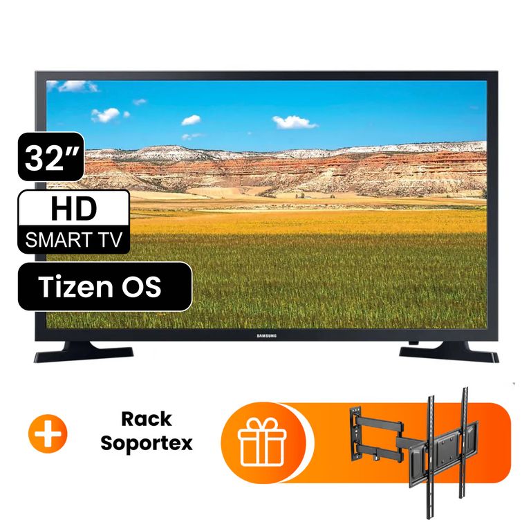 TELEVISOR UN32T4202AG SMART TV 32 HD + Rack Soportex