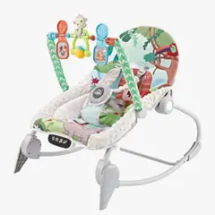 BABY CAM - Silla mecedora bouncer táctil mesa de comer verde