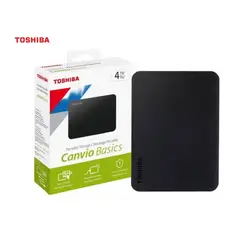 TOSHIBA - Disco Duro Externo Canvio Basics 4TB - Negro Mate - Portátil