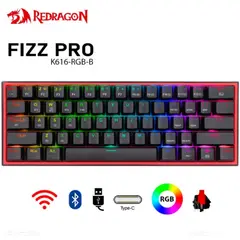 REDRAGON - Teclado Fizz Pro-Inalámbrico Negro