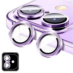 GENERICO - Protector de Cámara Metálico Compatible con iPhone 16 - 16 Plus Purple