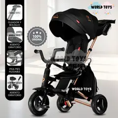 KIDS - Triciclo Guiador Plegable «QUILL NOVA» Black