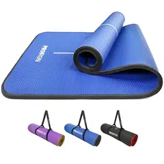 PROIRON - Mat de Yoga de 10mm Azul y Gris