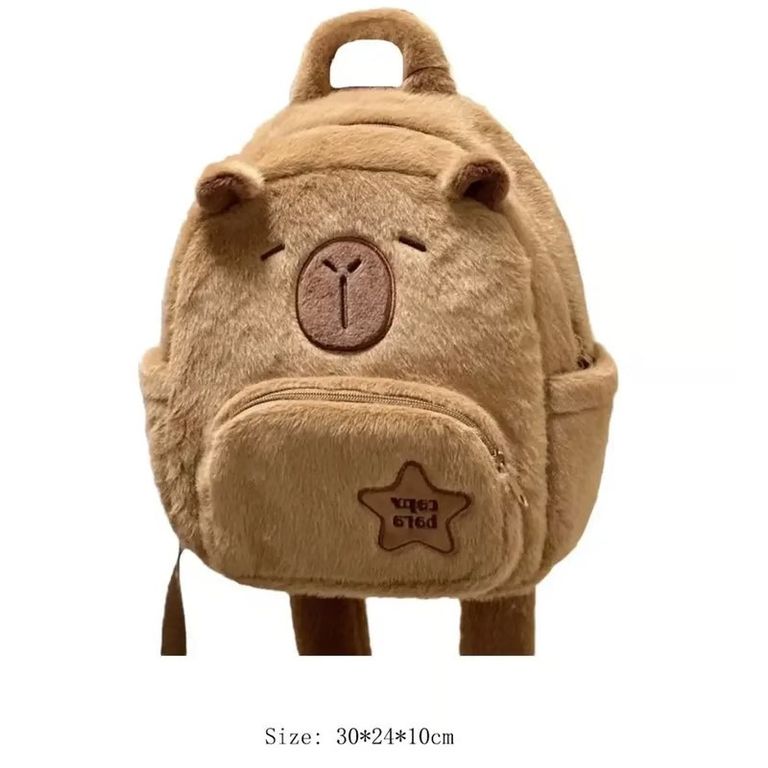 MOCHILA CAPIBARA FELPA