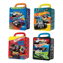 HOT WHEELS - Estuche de metal para 18 autos aleatorio
