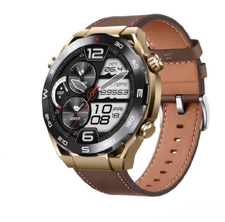 Smartwatch HK5 Hero Dorado pantalla FHD Amoled Doble correa