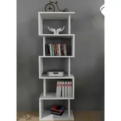 NACION MUEBLES - LIBRERO CINTHIA COLOR BLANCO