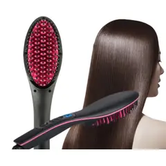 GENERICO - Cepillo Alisador Eléctrico de Cabello con Temperatura Ajustable