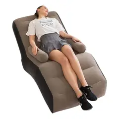 GENERICO - Sillón Inflable Grande Niños Adultos Sala Terraza Jardín Rosado