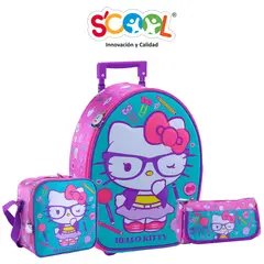 SCOOL - MOCHILA MALETA HELLO KITTY SET 3 PIEZAS RANGER