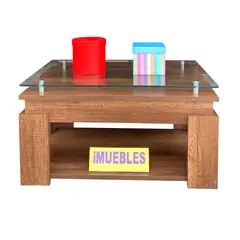 GENERICO - Mesa de Centro para Sala Mesa con tablero de vidrio